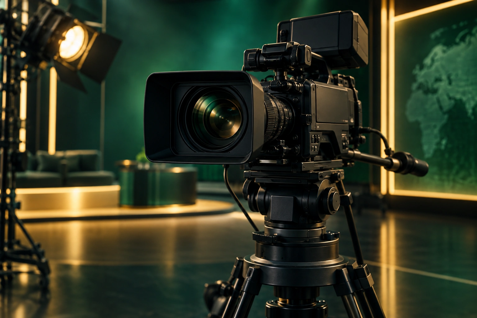 Illustrative broadcast camera